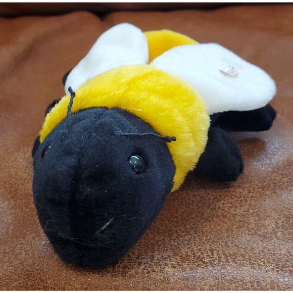 Rare HTF Great American Fun Corp Pellet Stuffed Bee Plush Toy - Picture 1 of 9